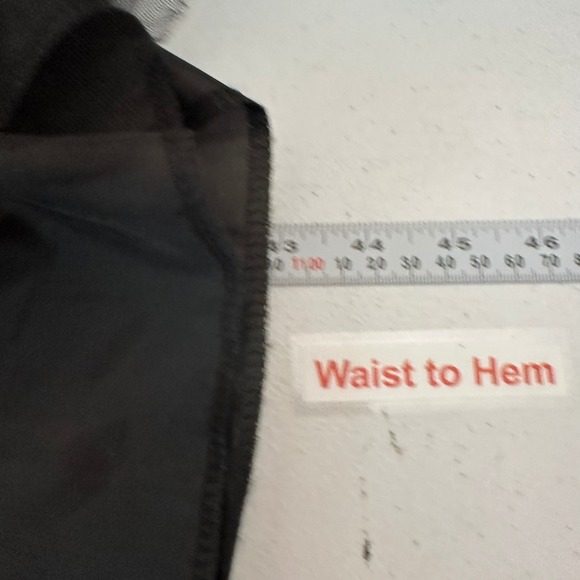 Womens Fairy Grunge Black Tulle Maxi Skirt Size S Mesh Ruffle Elastic Waist Goth - Picture 5 of 6